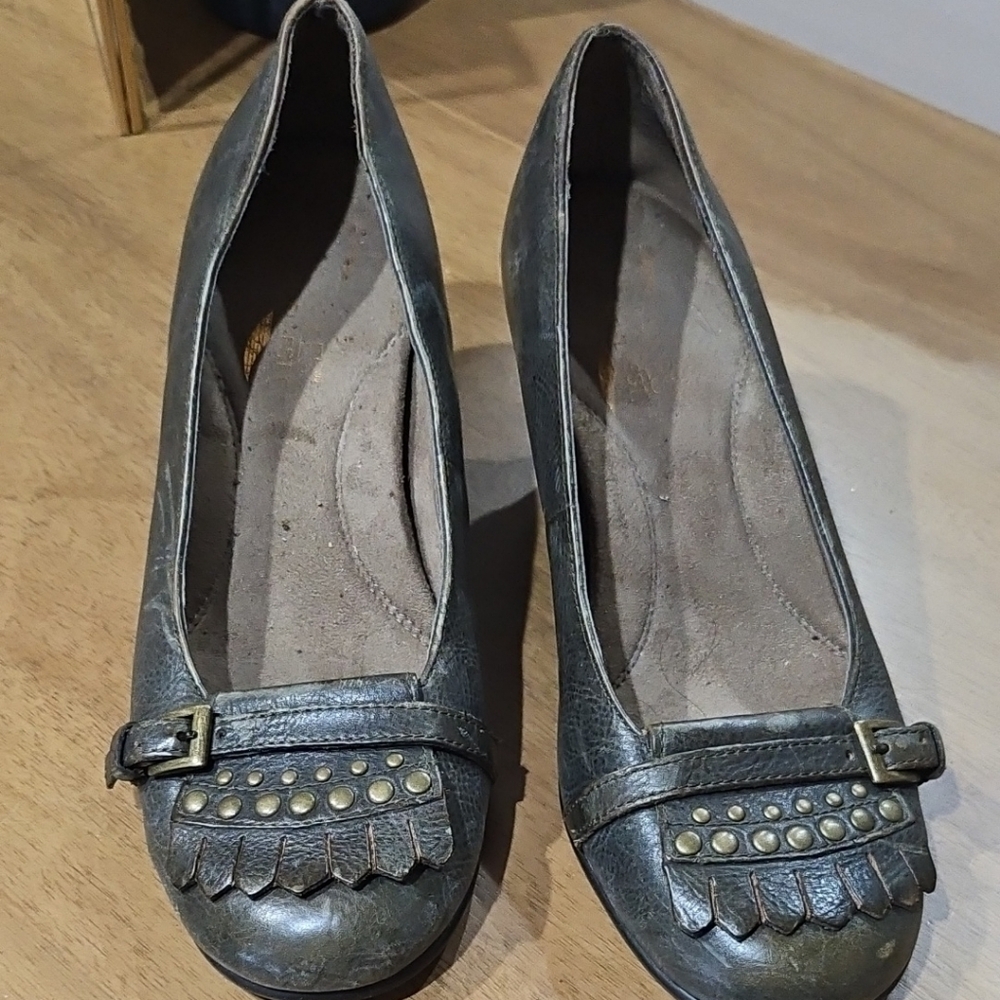 Studded Green Women's Shoes